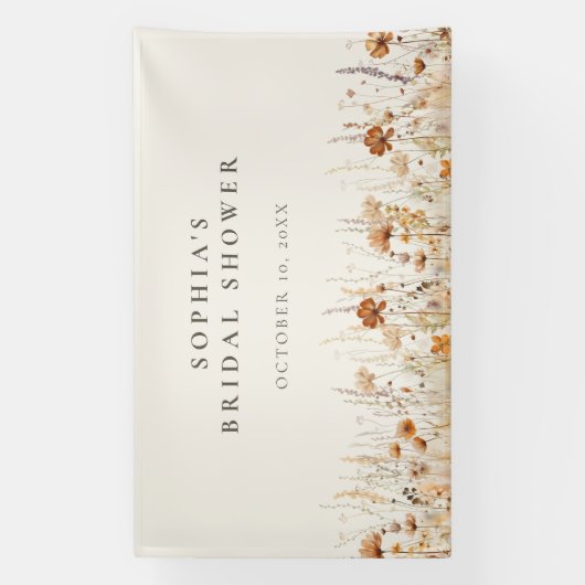 Dromerige herfst Wildflower Spandoek (Verticaal)