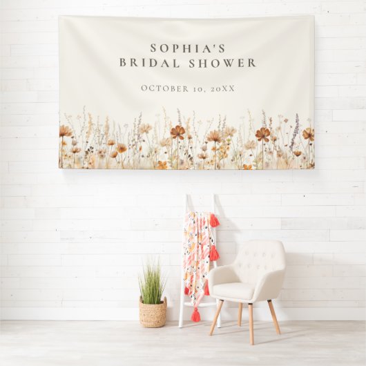 Dromerige herfst Wildflower Spandoek (Insitu)