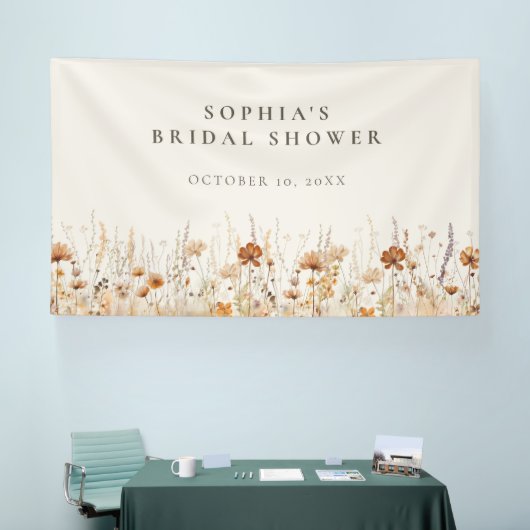 Dromerige herfst Wildflower Spandoek (Beurs)