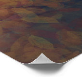 Dromerige Herfstblad Abstract Groot Kunstwerk Aan Poster (Hoek)