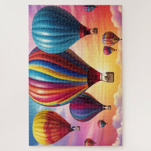 Dromerige heteluchtballonnen legpuzzel (Verticaal)