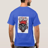 Dromerige Hip-Hop Skull T-Shirt Design - Premium V (Achterkant)