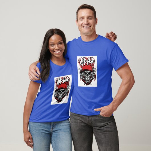 Dromerige Hip-Hop Skull T-Shirt Design - Premium V (Unisex)