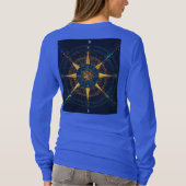 Dromerige hoofdtelefoon en hart T-shirt (Achterkant)