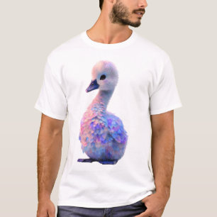 Dromerige Iridescente Pastel Cygnus Illustratie He T-shirt