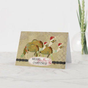 Dromerige Kamelen Kerst Kaart