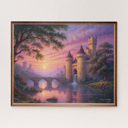 DROMERIGE KASTEEL ILLUSTRATIE LEGPUZZEL (Horizontaal)