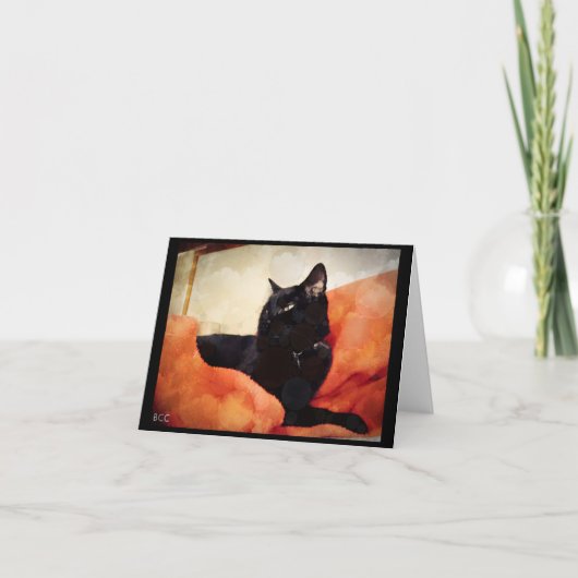 Dromerige kat Blank Note Kaart (Voorkant)