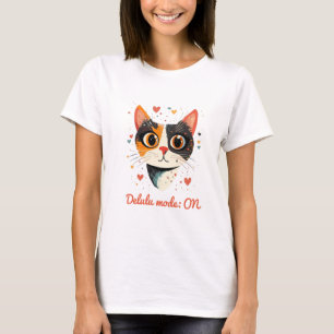 Dromerige kat – Delulu-modus AAN T-shirt