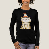 Dromerige kat met Traffic Cone Pet Tri-Blend Shirt (Voorkant)