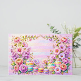 Dromerige Kawaii Cake Briefpapier