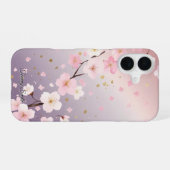 Dromerige Kersenbloesem Gradiënt Hoesje iPhone 16 Hoesje (Achterkant horizontaal)