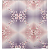 Dromerige Kersenbloesem Zacht Roze Douchegordijn (Voorkant)