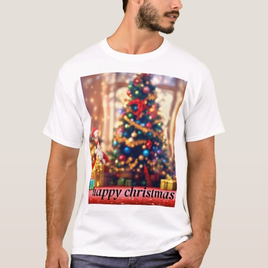 Dromerige kerst aquarel T-shirt (Voorkant)