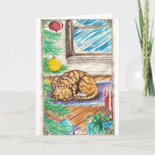 Dromerige kerst feestdagen kaart (Voorkant)