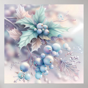 Dromerige kerst Holly Poster