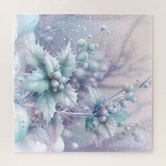 Dromerige kerst Holly Puzzel Legpuzzel (Horizontaal)