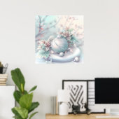 Dromerige kerst ornament Poster (Thuiskantoor)