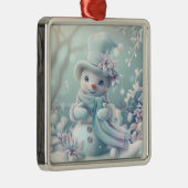Dromerige kerst sneeuwpop Ornament (Rechts)