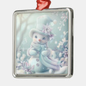 Dromerige kerst sneeuwpop Ornament (Links)