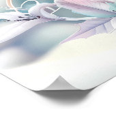 Dromerige kerst sneeuwpop Poster (Hoek)