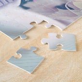 Dromerige kerst sneeuwpop puzzel (Zijkant)