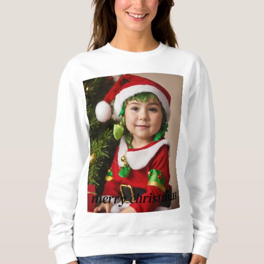 Dromerige kerst sweatshirt – grillig (Voorkant)