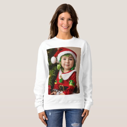Dromerige kerst sweatshirt – grillig (Voorkant volledig)