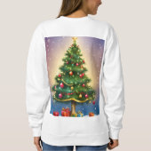 Dromerige kerst sweatshirt – Whimsical Watercloou (Achterkant)
