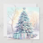 Dromerige kerstboom Wenskaart (Voorkant)