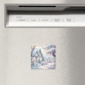 Dromerige kerstdorpsmagneet magneet (Insitu (Vaatwasser))