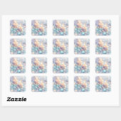 Dromerige kerstkaarsen Sticker (Vel)