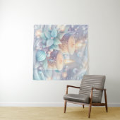 Dromerige Kerstkaarsen Tapestry Wandkleed (In Situ (horizontaal))