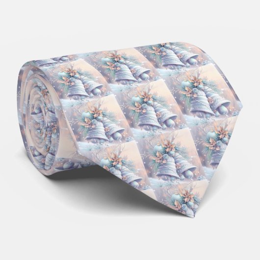 Dromerige kerstklokken Stropdas (Opgerold)