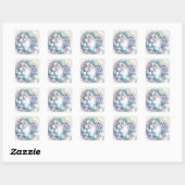 Dromerige kerstkrans Sticker (Vel)