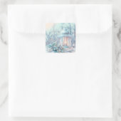 Dromerige kerstlantaarn Sticker (Tas)