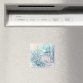Dromerige kerstlantaarnmagneet magneet (Insitu (Vaatwasser))