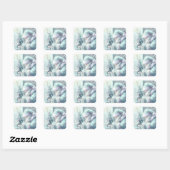 Dromerige Kerstman Sticker (Vel)