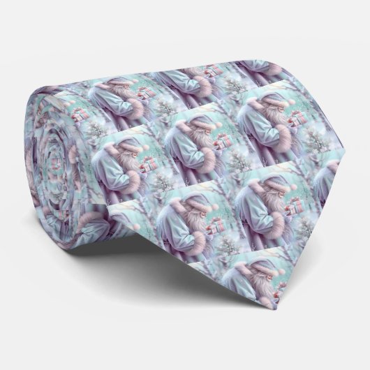 Dromerige Kerstman Stropdas (Opgerold)