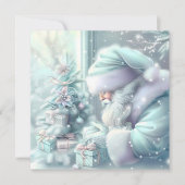 Dromerige Kerstman Wenskaart (Voorkant)