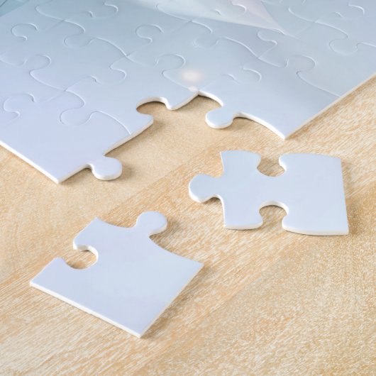 Dromerige Kerstmis Bloemen Puzzel Legpuzzel (Zijkant)