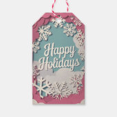 Dromerige kerstvakantie cadeaulabel (Voorkant)