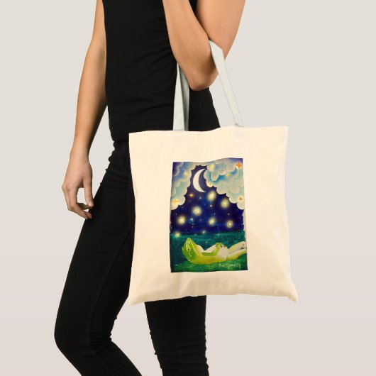 dromerige kikker tote bag (Voorkant (product))