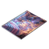 Dromerige Kitten Kawaii Spiraal Notebook Notitieboek (Linkerzijde)