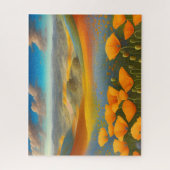 Dromerige klaprozen Digitale Kunst Legpuzzel (Verticaal)