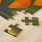 Dromerige klaprozen Digitale Kunst Legpuzzel (Zijkant)