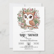 Dromerige kleine uil Baby shower