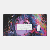 Dromerige kleur Splash Anime Girl Bureaumat (Keyboard & Muis)