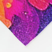 Dromerige kleurrijke Abstracte vrouw Fleece Deken (Hoek)