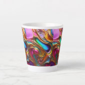 Dromerige kleurrijke latte Mok (Voorkant)